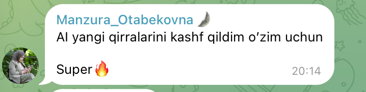 Ishtirokchi fikri